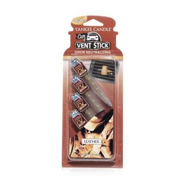 Car Vent Stick Leder Yankee Candle