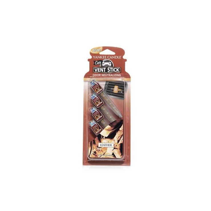 Car Vent Stick Leder Yankee Candle