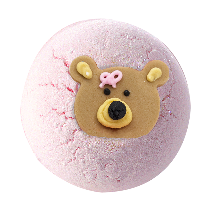 Bomb Cosmetics rosa Teddybär fizzy Badekugel