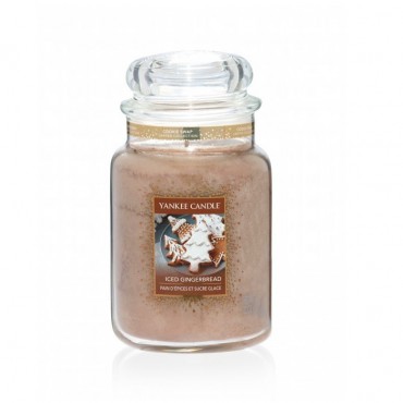 Große Kerze Iced Gingerbread von Yankee Candle