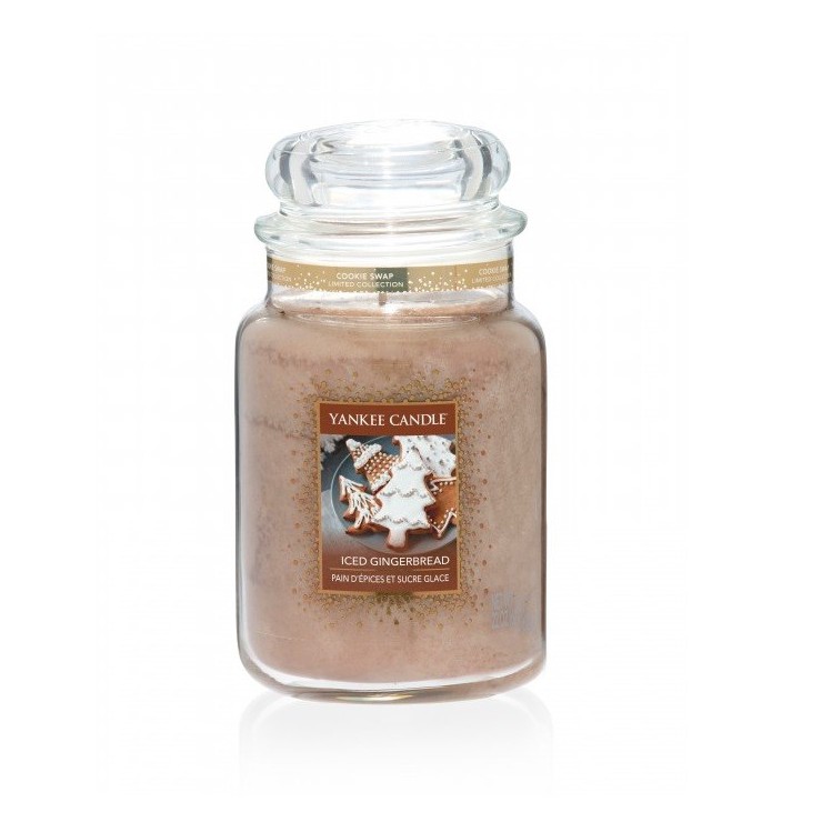 Große Kerze Iced Gingerbread von Yankee Candle