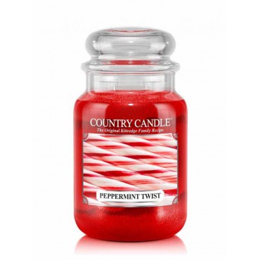 Große Pfefferminz Twist Country Kerze