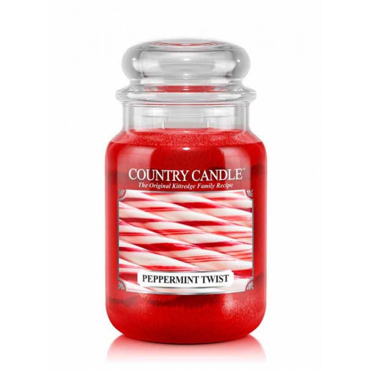 Große Pfefferminz Twist Country Kerze