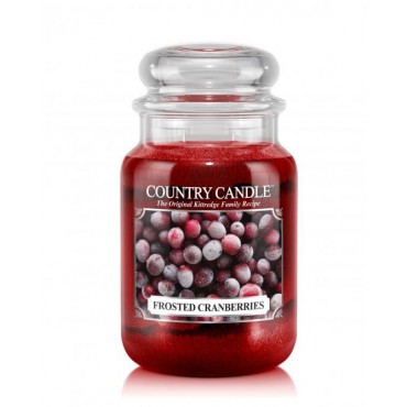 Große Frosted Cranberries Land Kerze