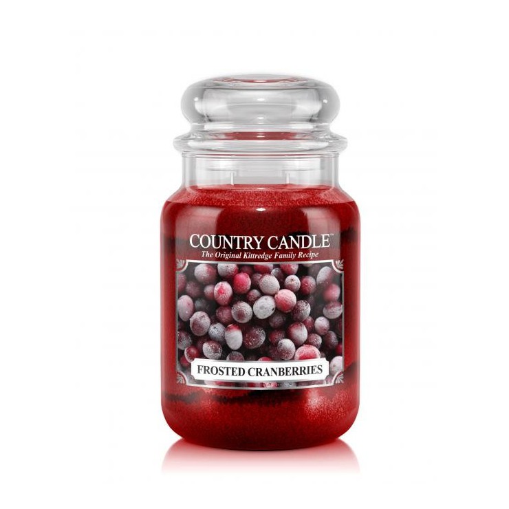 Große Frosted Cranberries Land Kerze