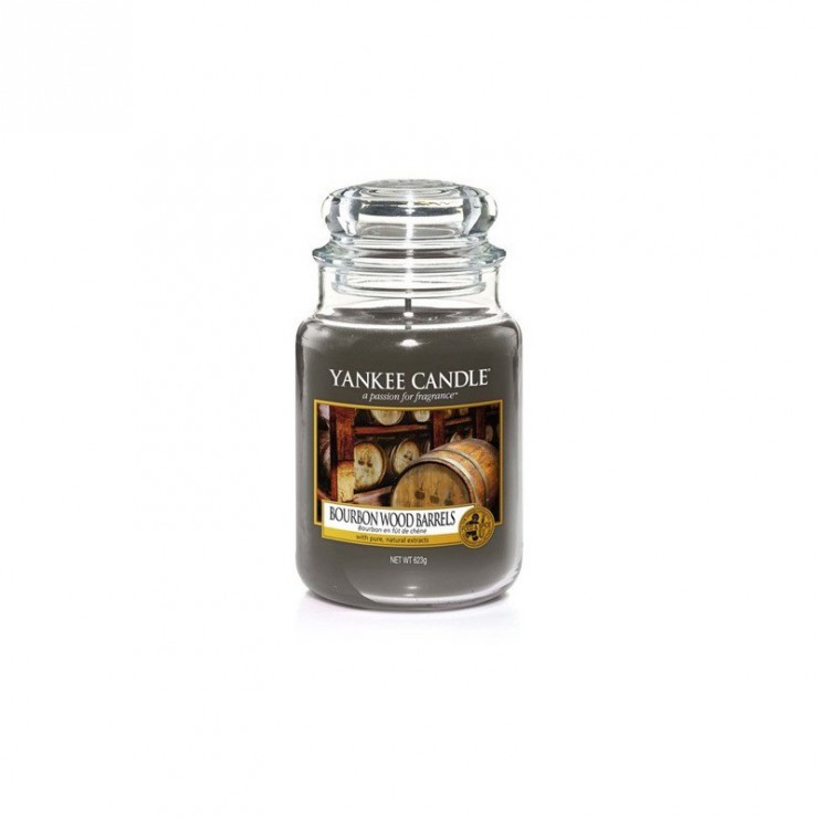 Große Bourbon-Holzfässer Yankee-Kerze