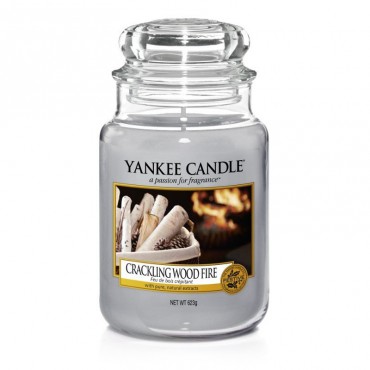 Große Crackling Wood Fire Kerze von Yankee Candle