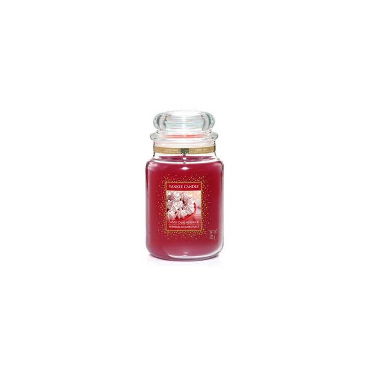 Große Candy Cane Meringue Kerze von Yankee Candle