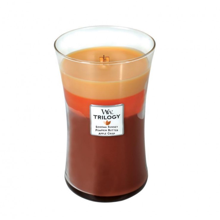 Große Trillogy Autumn Comforts WoodWick Kerze