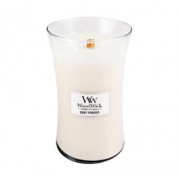 WoodWick Baby Powder Große Kerze