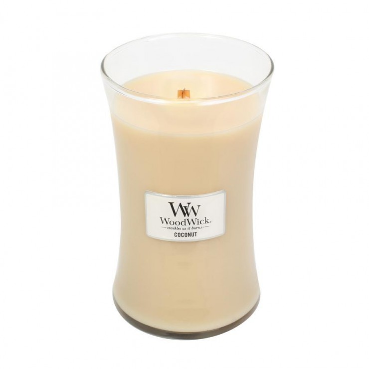 Große Kokosnuss WoodWick Kerze Große Kokosnuss WoodWick Kerze