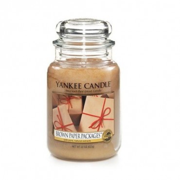 Große braune Papierverpackungen Yankee Candle