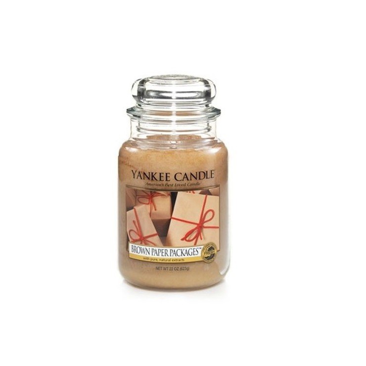 Große braune Papierverpackungen Yankee Candle
