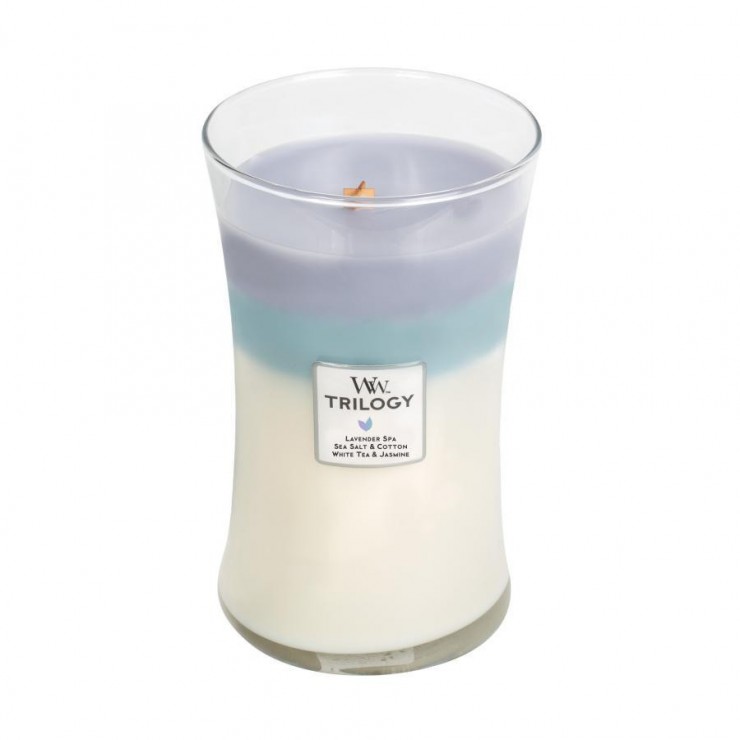 Große Calming Retreat WoodWick Kerze