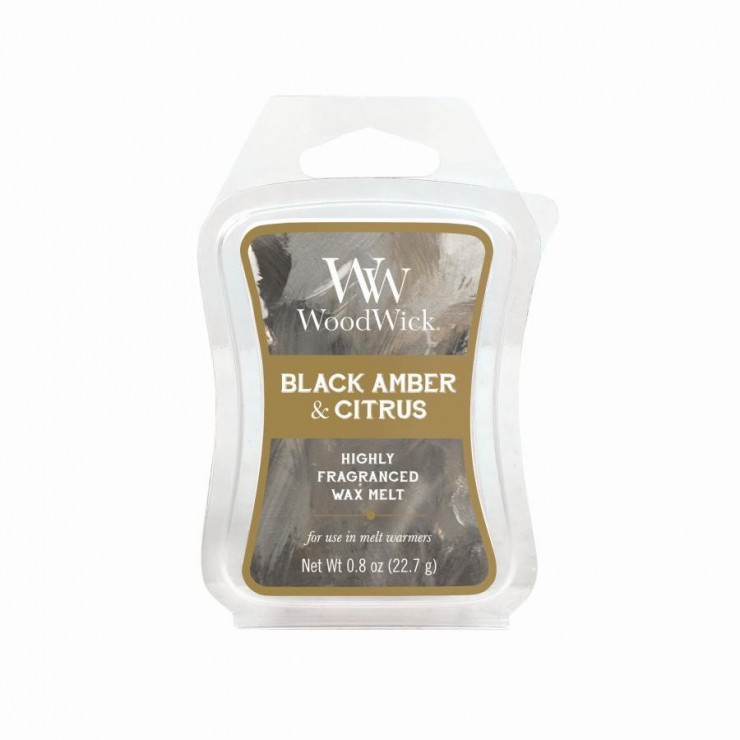 Artisan Black Amber & Citrus WoodWick Wax