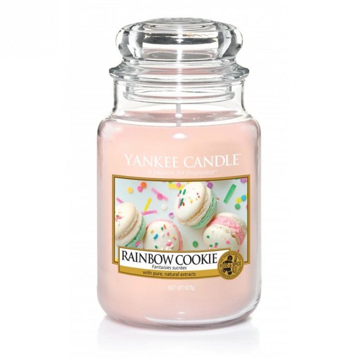 Große Regenbogen-Keks-Kerze von Yankee Candle