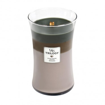 Große Trilogie Gemütliche Hütte WoodWick Kerze