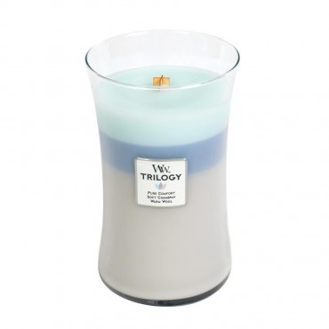 Große Trilogie Woven Comforts WoodWick Kerze