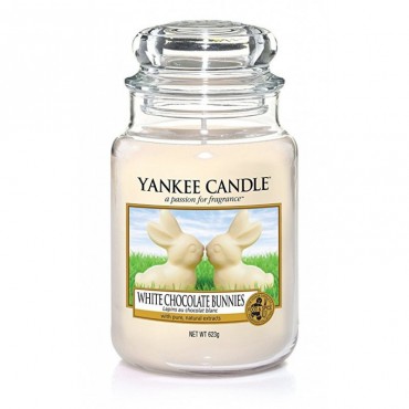 Weiße Schokoladenhasen große Kerze von Yankee Candle