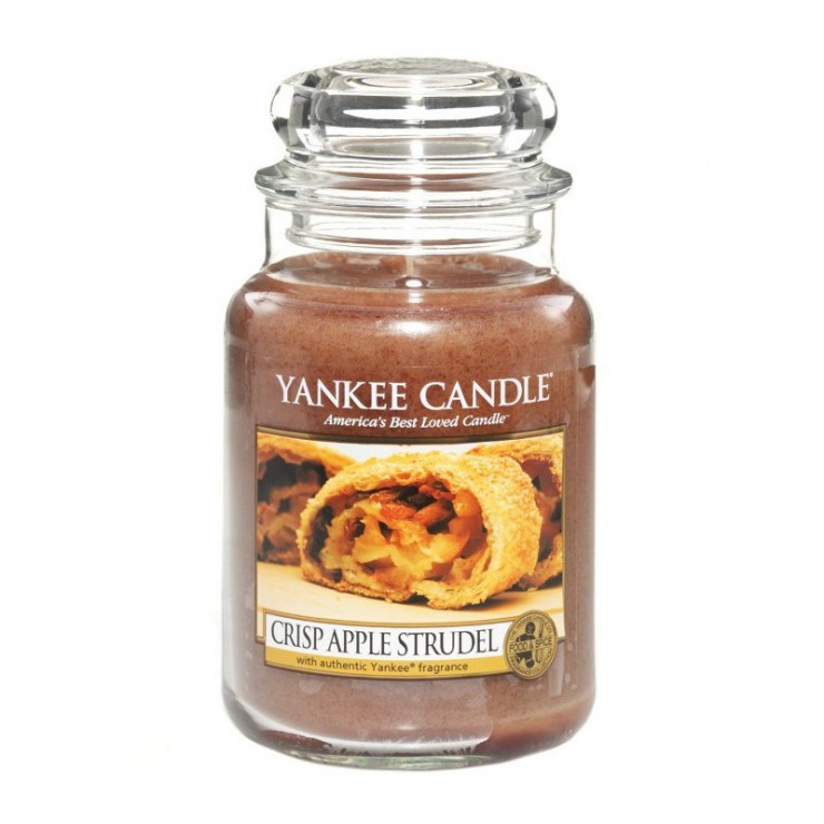 Große Kerze "Crisp Apple Strudel" von Yankee Candle
