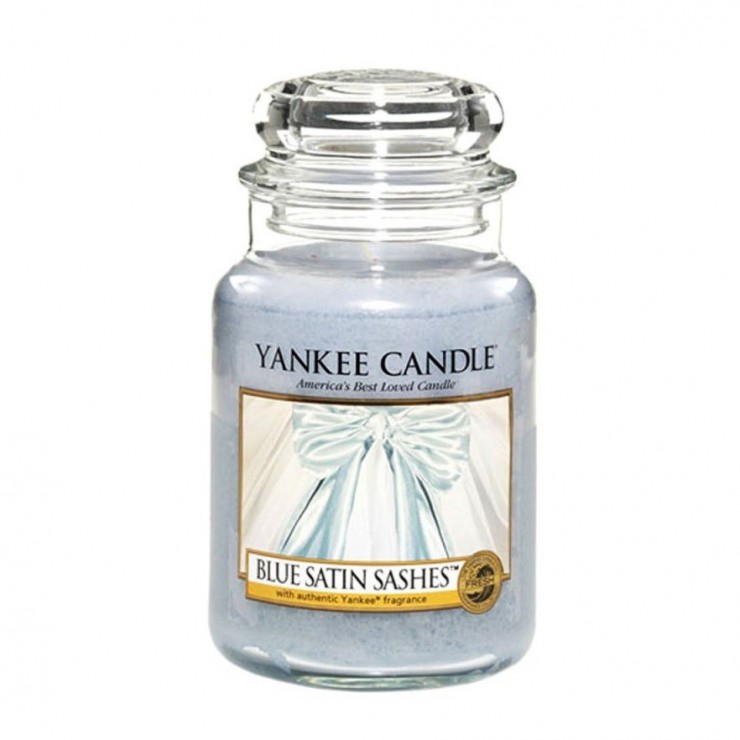 Blue Satin Sashes große Kerze von Yankee Candle