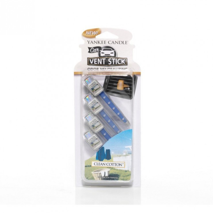 Car Vent Stick Clean Cotton Yankee Candle