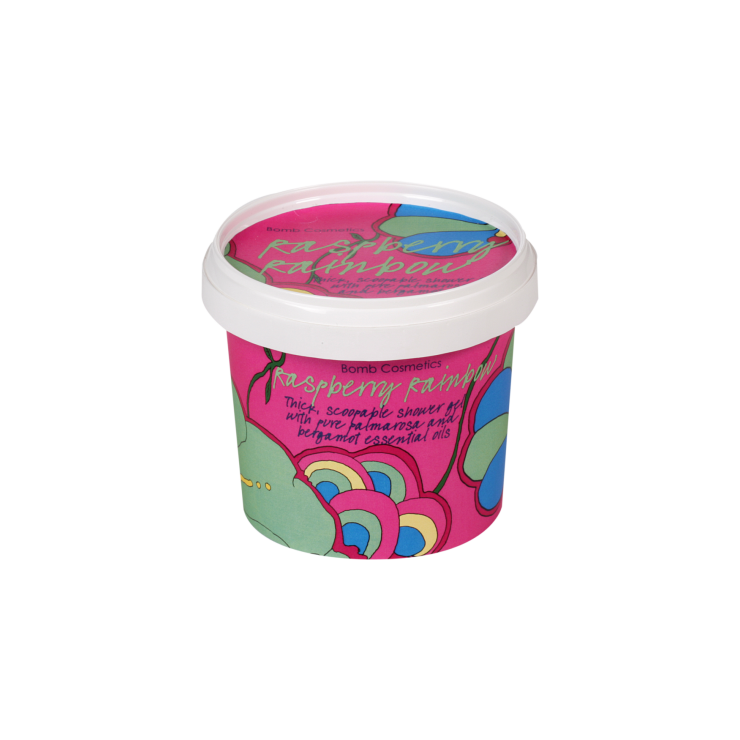 Dickflüssiges Duschgel mit Olivenöl Himbeere Rainbow