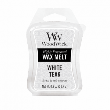 WoodWick Weißes Teakholz-Wachs