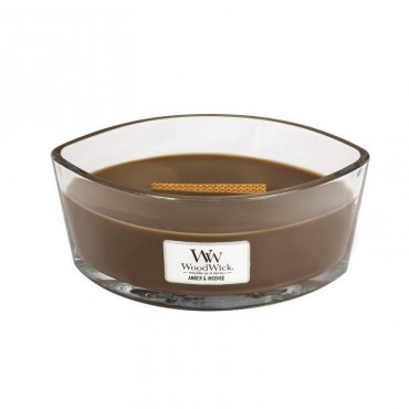 Hearthwick Amber & Weihrauch WoodWick Kerze