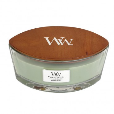 Hearthwick White Willow Moss WoodWick Kerze