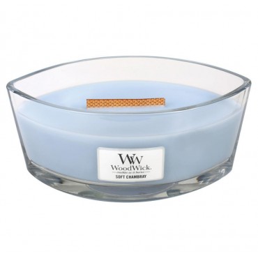 Hearthwick Soft Chambray WoodWick Kerze