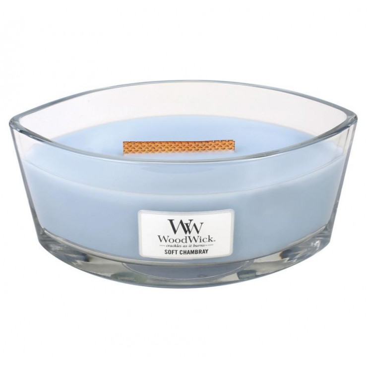 Hearthwick Soft Chambray WoodWick Kerze Hearthwick Soft Chambray WoodWick Kerze