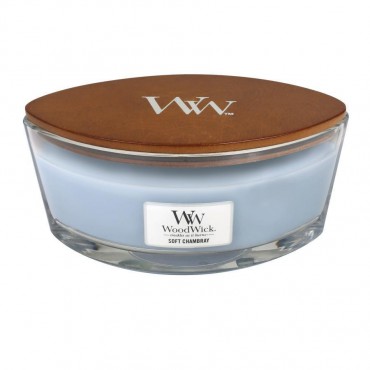 Hearthwick Soft Chambray WoodWick Kerze