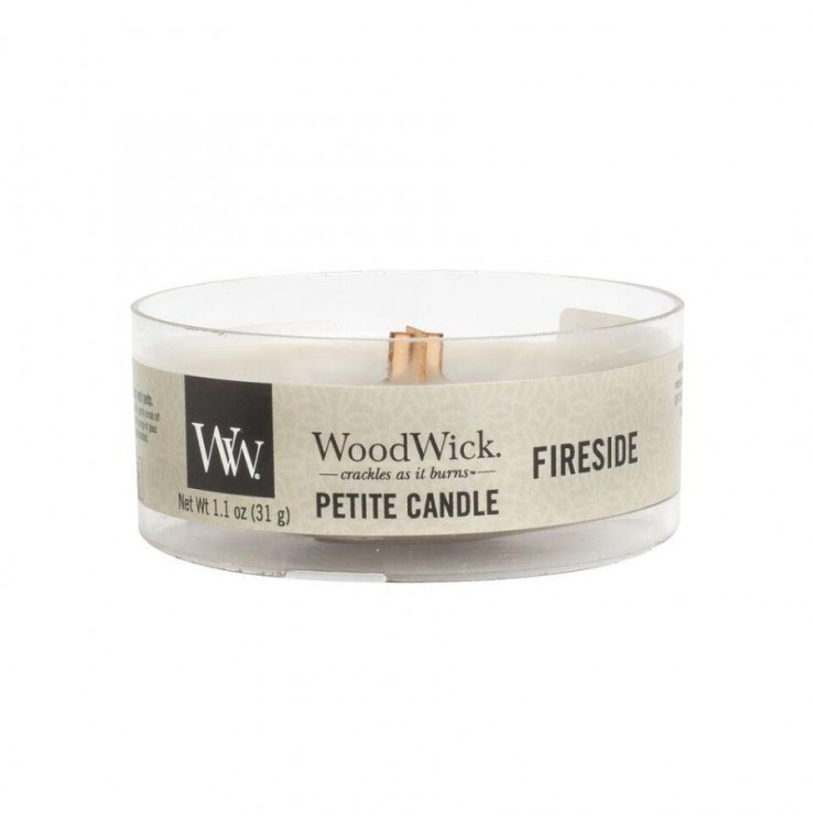 Petite Fireside WoodWick Kerze