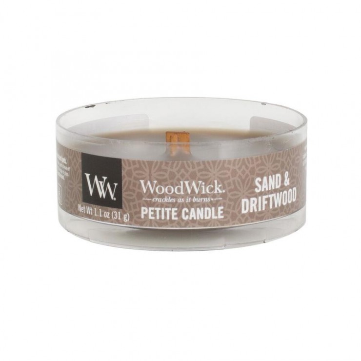 Petite Sand & Treibholz WoodWick Kerze