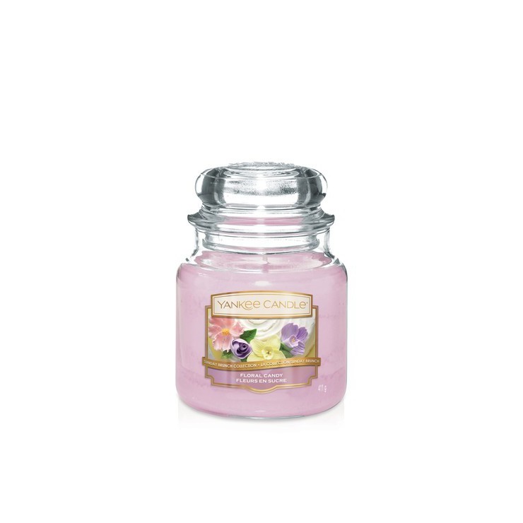 Medium Floral Candy Rose Yankee Kerze