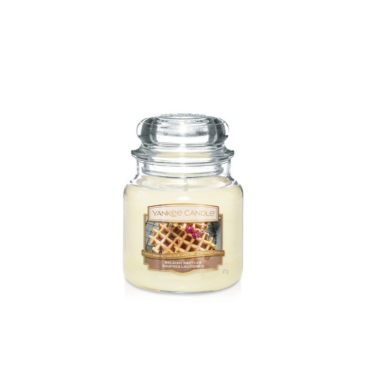 Yankee Candle Belgische Waffeln mittelgroße Kerze