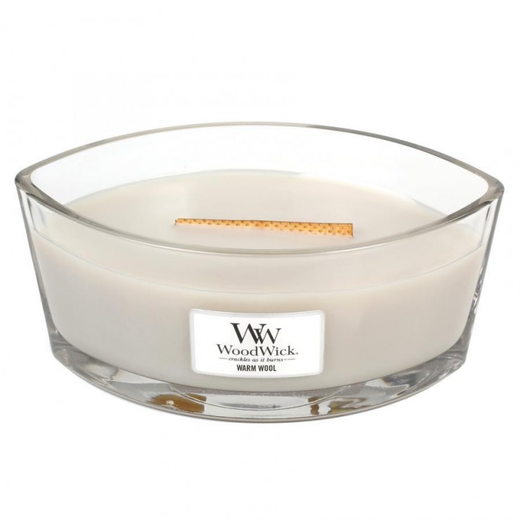 Hearthwick Warm Wool WoodWick Kerze