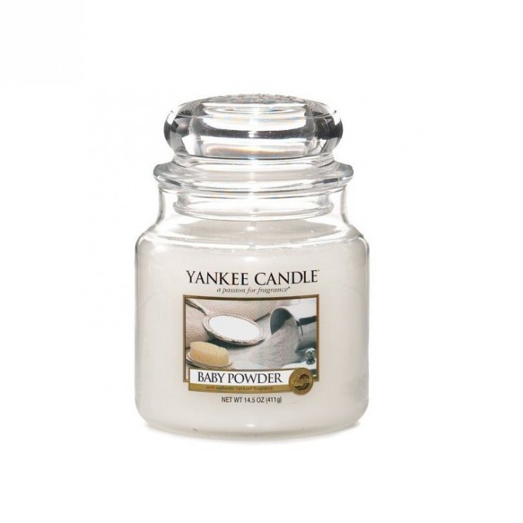 Medium Baby Puder Yankee Kerze