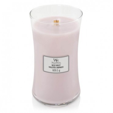 Wild Violet WoodWick Large Kerze