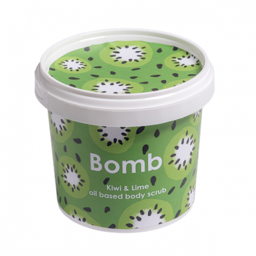 KIWI und LIMON Duschpeeling mit Süßmandelöl Bomb Cosmetics