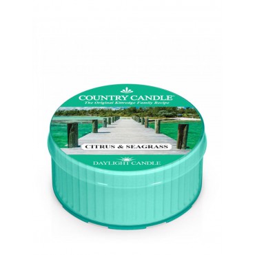 Tageslichtkerze Citrus & Seegras Country Kerze