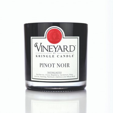 Becher Pinot Noir Weinberg Kringle Kerze
