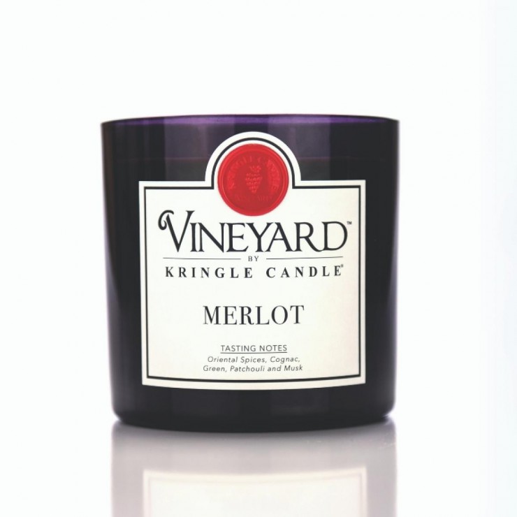 Tumbler Merlot Weinberg Kringle Kerze
