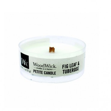 Petite Fig Leaf & Tuberose WoodWick Kerze