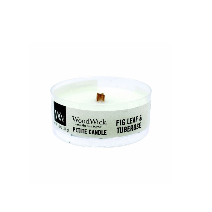 Petite Fig Leaf & Tuberose WoodWick Kerze