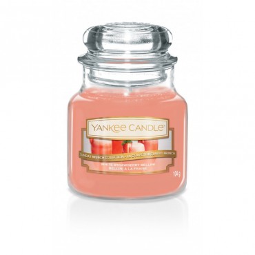 Kleine Kerze White Strawberry Bellini von Yankee Candle