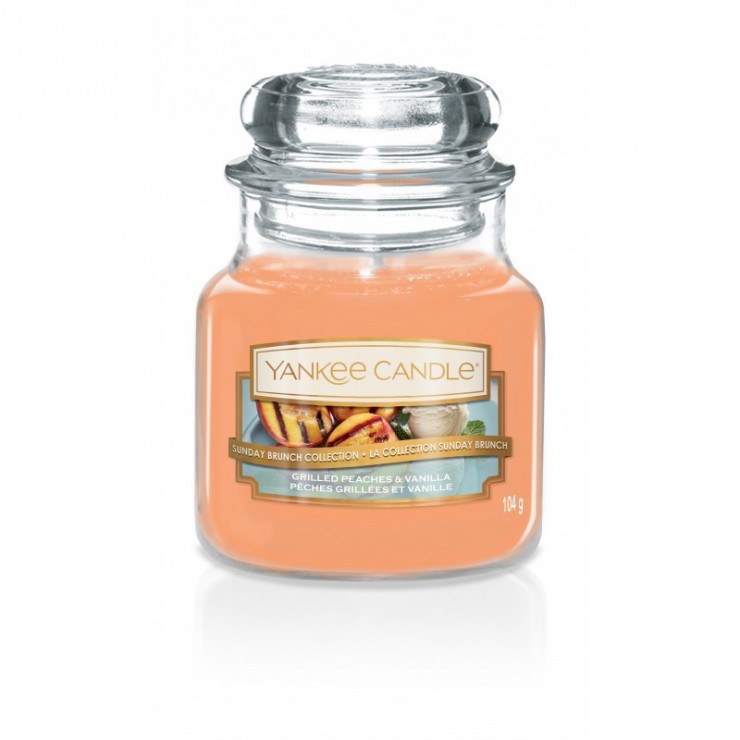 Kleine Kerze Gegrillte Pfirsiche & Vanille von Yankee Candle