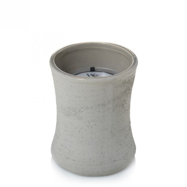 Kleine Beton Woodsmoke WoodWick Kerze