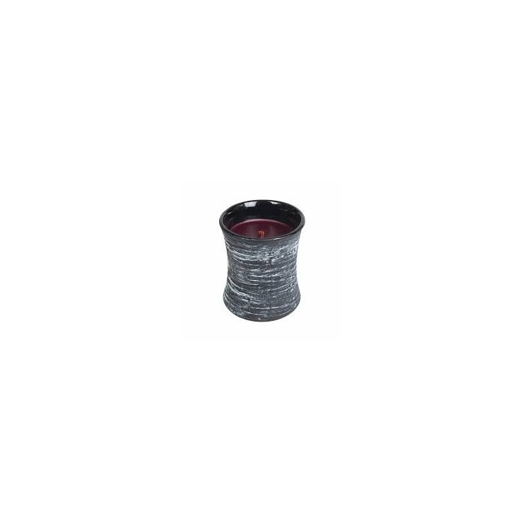 Kleine schwarze Muschel Black Cherry WoodWick Kerze